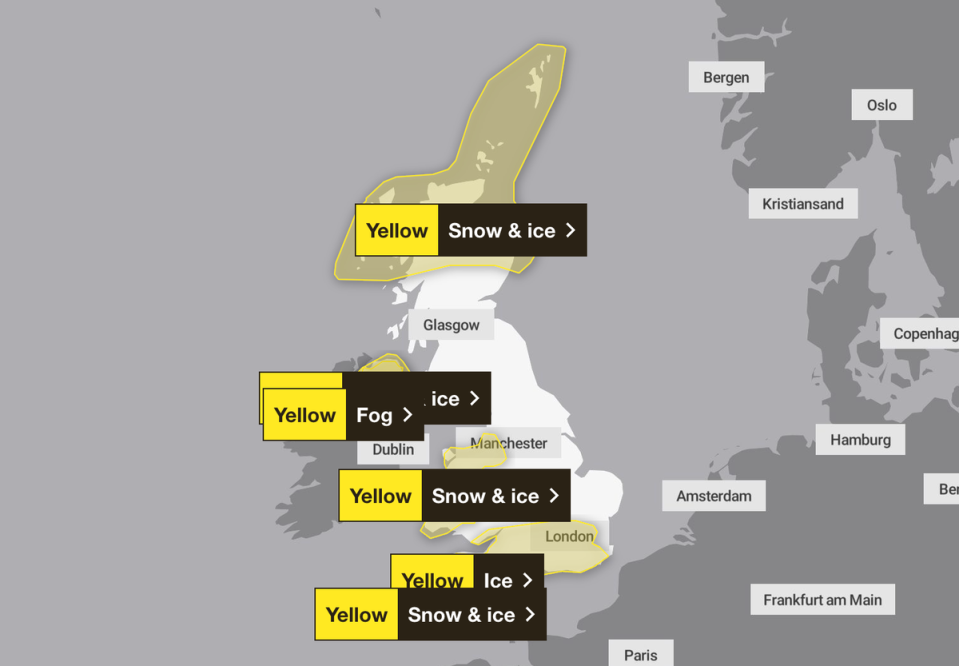 UK snow map: Where and when heavy snow, rain and flooding will hit the strongest