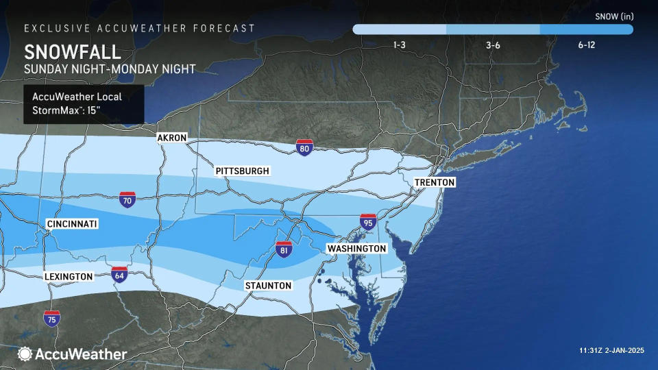 Up to a half foot of snow could fall in York County with incoming winter storm: forecast