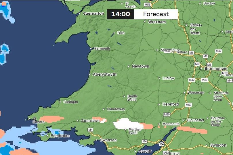 Wales snow map shows vast area will be blanketed with fast-falling wintry weather within hours