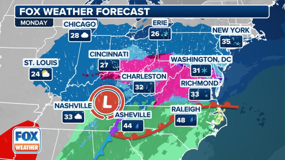 Winter storm forecast for NYC: Snow timing, impacts for Monday morning’s commute