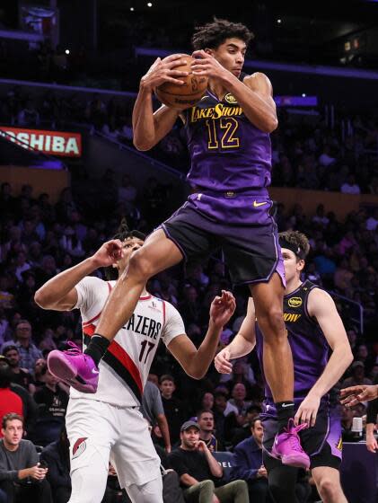 With Anthony Davis out, LeBron James and Max Christie lead Lakers past Portland