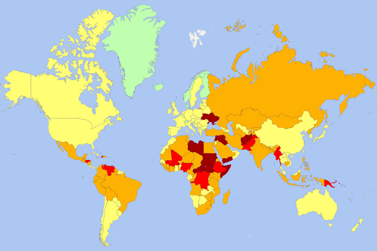 World’s most dangerous countries to visit in 2025