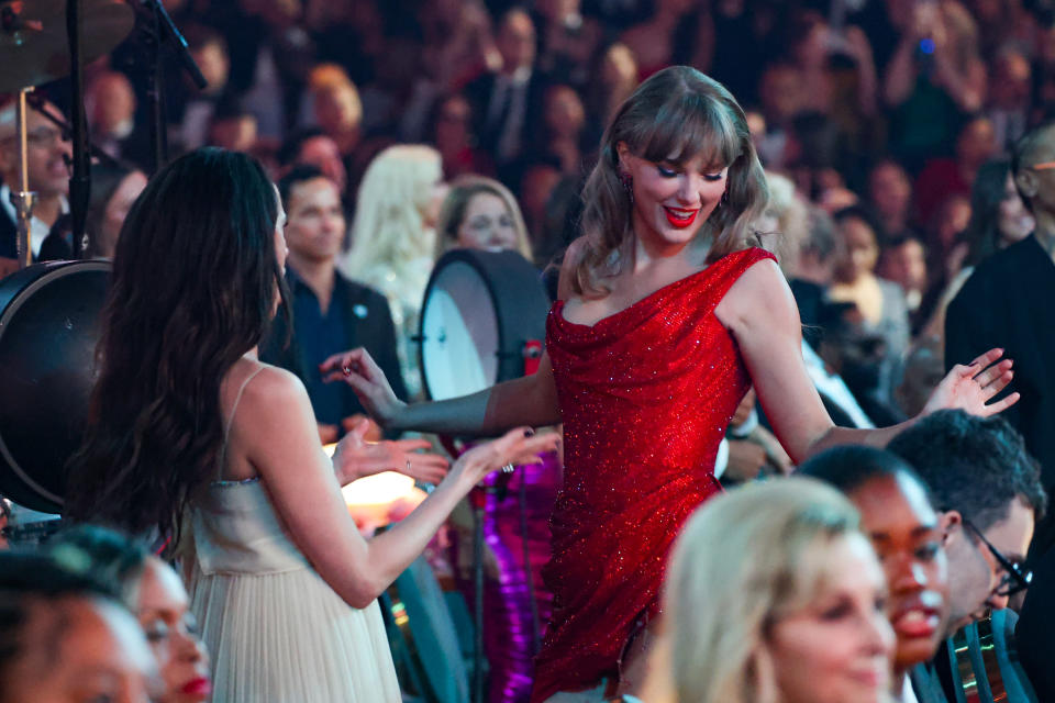 8 things you didn’t see on TV at the Grammys: Taylor Swift pops bottles despite going home empty-handed, Beyoncé and Kendrick Lamar get biggest cheers and more