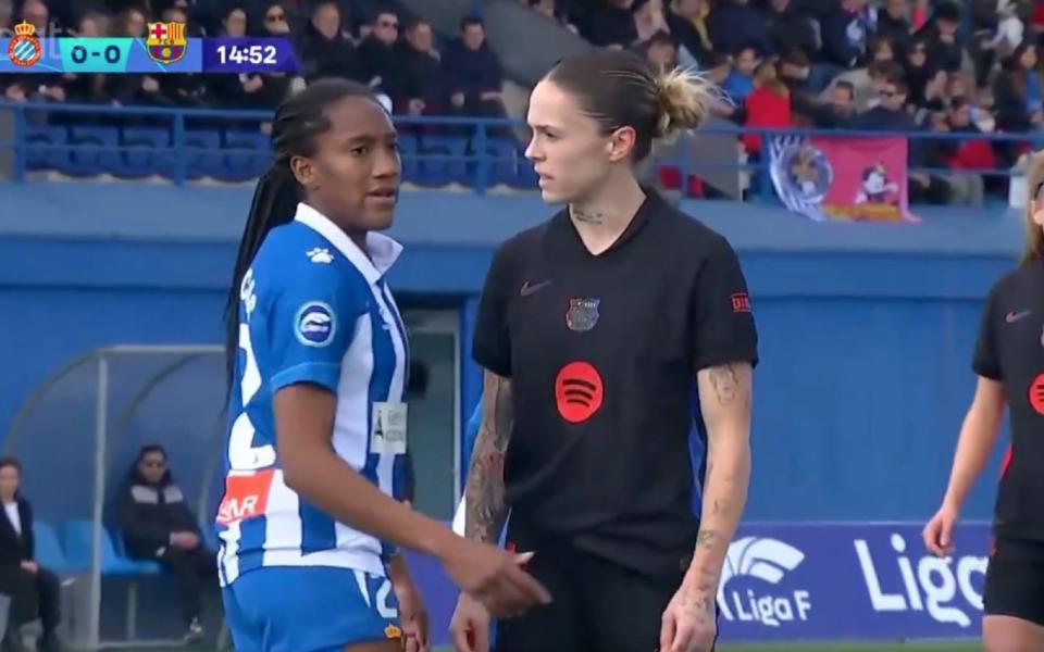 Barca’s Mapi Leon denies inappropriately touching rival and asking her ‘do you have a d—?’