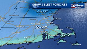 ‘Be real careful’: Snow, sleet, freezing rain causing treacherous driving conditions in Mass. today