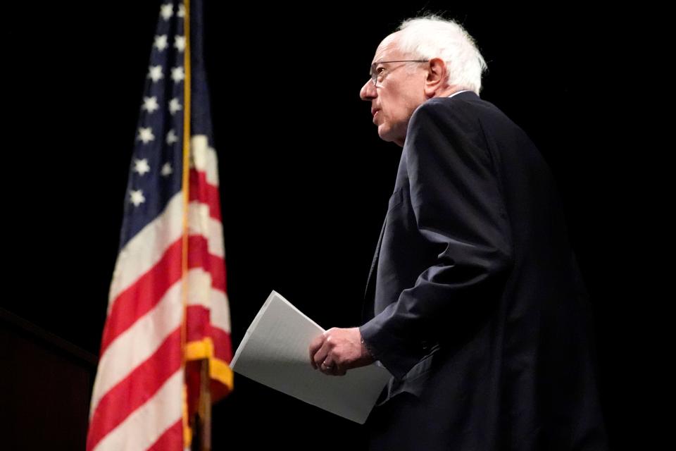 Bernie Sanders slams Donald Trump, Elon Musk in ‘Fighting Oligarchy’ stop in Iowa City