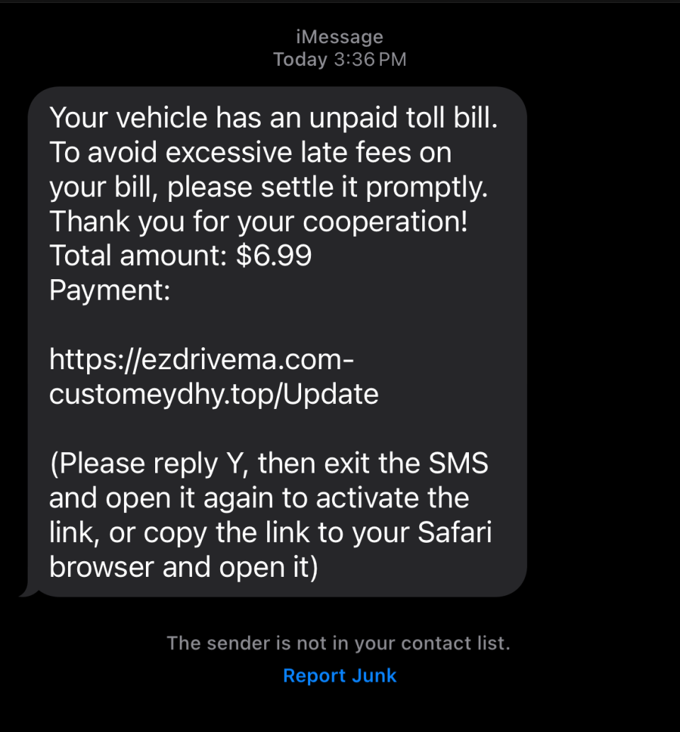 Beware of text messages about unpaid tolls, FBI and state authorities warn