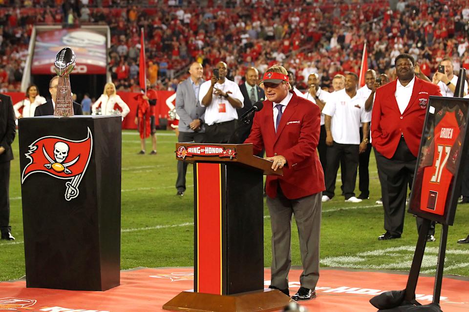 Buccaneers to reinstate Jon Gruden in Ring of Honor, 3 years after removing him due to bigoted behavior