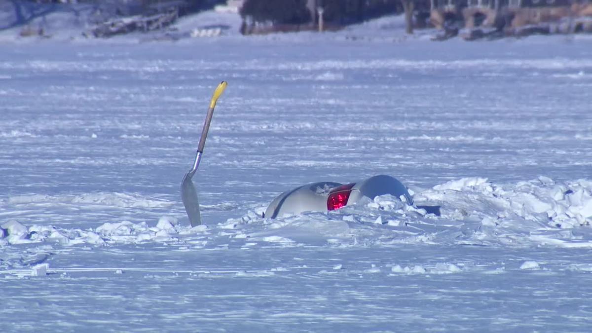 Buick frozen in White Bear Lake goes viral on social media