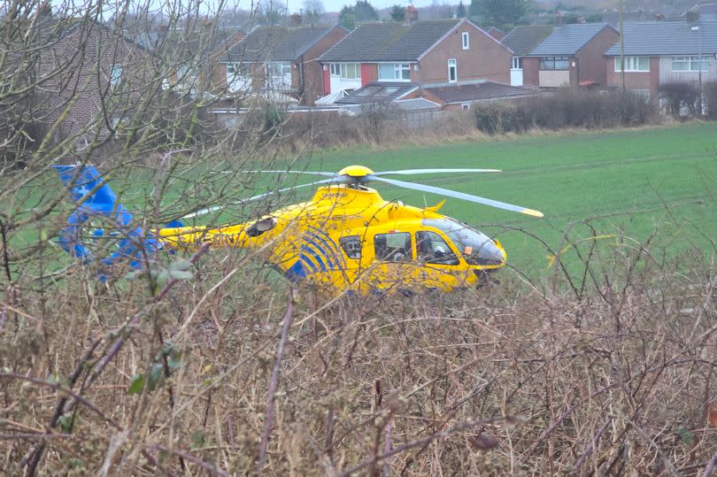 Driver fighting for life after horrific crash beside East Lancs Road