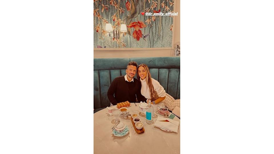 Emily Andre shares beautiful family photo to commemorate husband Peter’s milestone