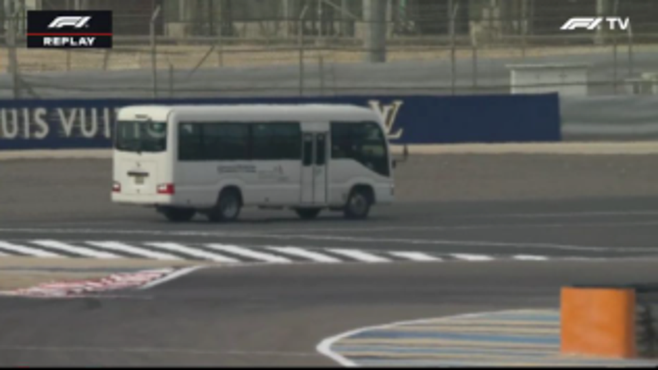 F1 testing suspended in Bahrain due to bizarre bus and broken glass incidents