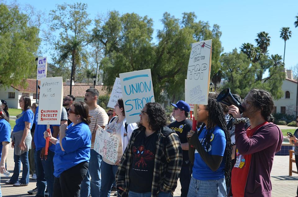 Frustration simmers, as CSUCI faculty, staff and students protest potential layoffs