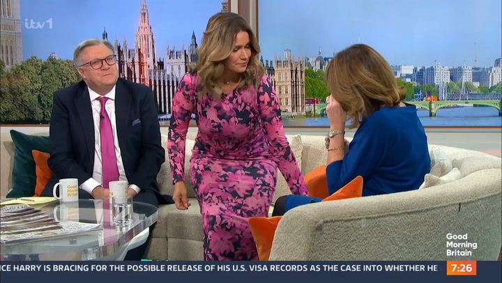 GMB’s Susanna Reid comforts emotional guest