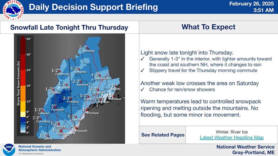 How much snow will New Hampshire get tonight? Here’s the forecast