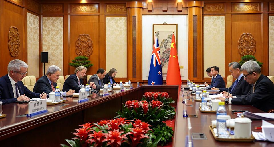 New Zealand FM meets China’s Wang Yi in Beijing, raises PLA live-fire drills