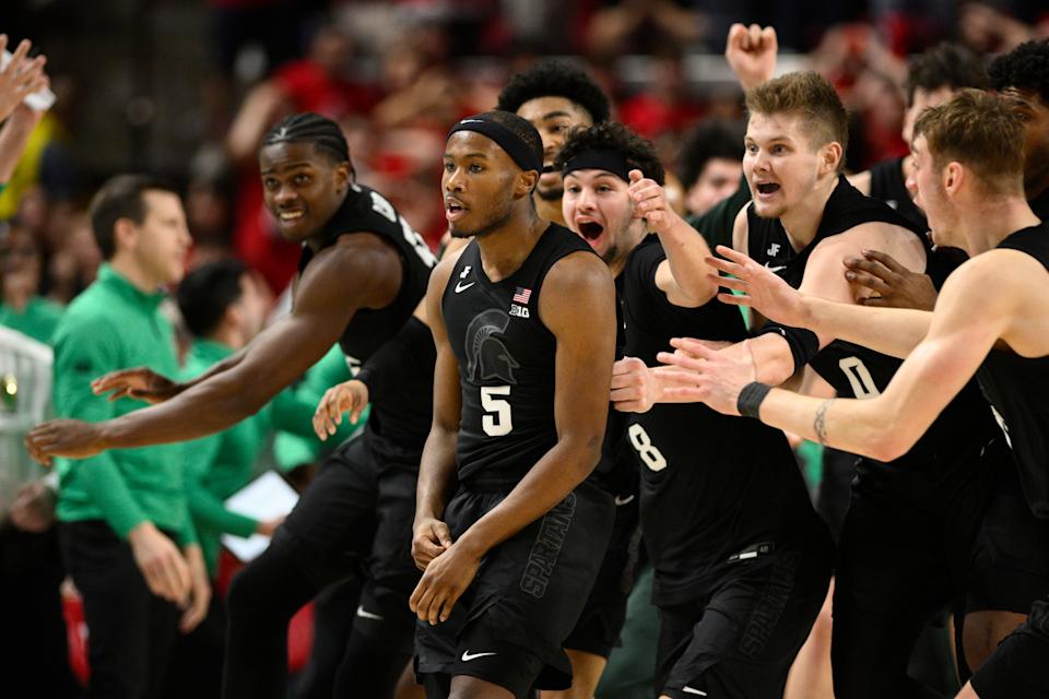 No. 8 Michigan State stuns No. 16 Maryland on half-court heave from Tre Holloman