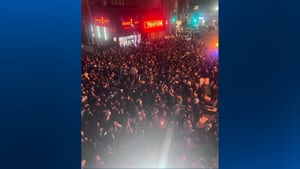 Philadelphia Eagles fans celebrate Super Bowl victory in Pittsburgh