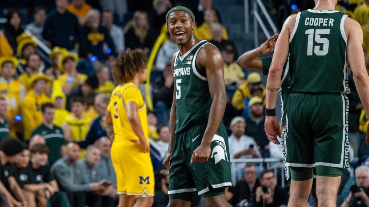 Richardson scores 21 and No. 14 Michigan State tops No. 12 Michigan 75-62 for 1st place in Big Ten