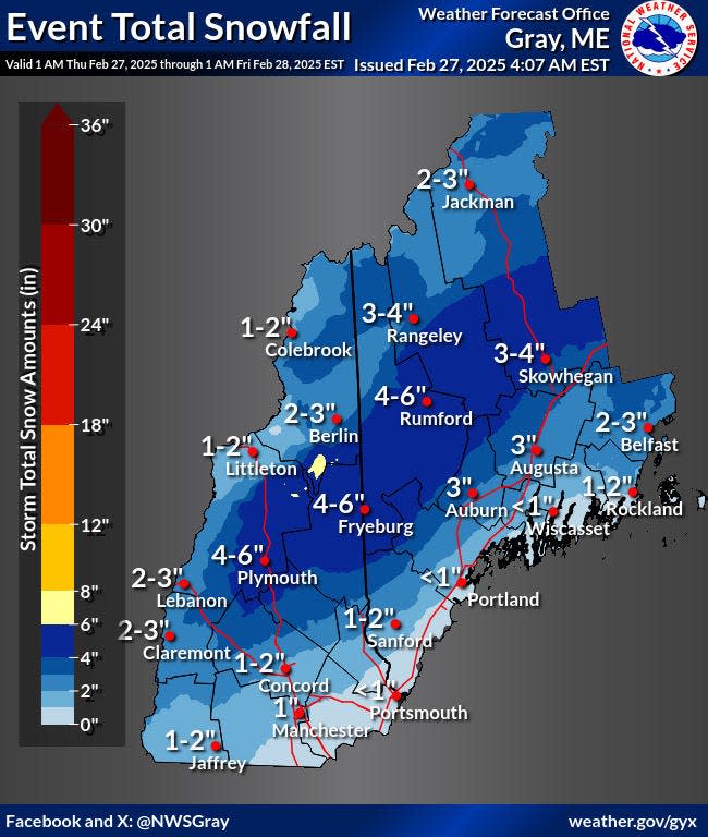 Snow expected in New Hampshire today, tomorrow. See the latest forecast