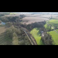 Video shows devastation to heritage train line after “serious” landslip