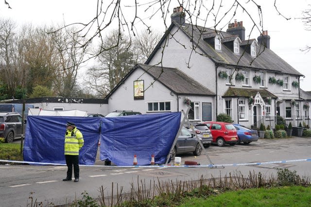 Woman shot dead at pub on Valentine’s night